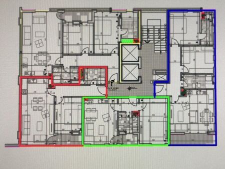 SHITEN DY APARTAMENTE 2+1 SQUARE 21 66.000.000 LEKE FH-75665