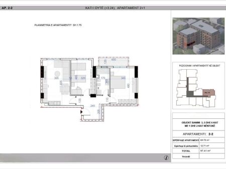 Apartament per shitje 2+1 Paskuqan