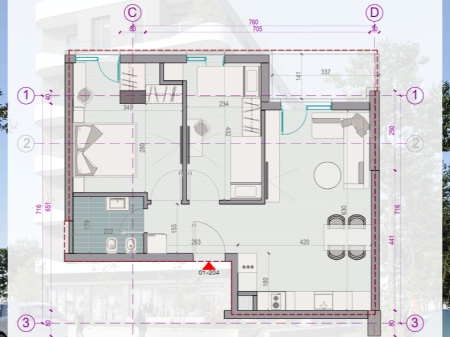 🏡 Shitet Apartament 2+1  📍 West Coast 1, Golem 🌊