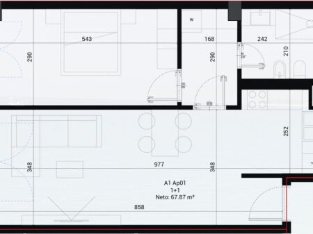 Appartamento 1+1 Square Village in Vendita - Dhërmi