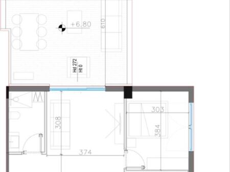 Appartamento 1+1 Square Vigalle - Dhermi in vendita