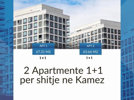 FOR SALE 2 APARTMENTS 1+1 IN KAMEZ