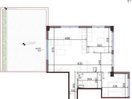 Appartamento 2+1 Square Village in Vendita - Dhërmi