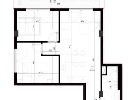 Appartamento 2+1 in vendita Square Village - Dhërmi