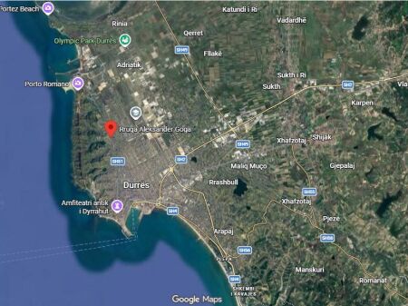 Land for sale on Aleksandër Goga street in Durres (ID 4191203)