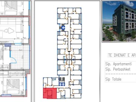 Shitet Apartamenti 2+1, Kamez prane fushave Sportive  91.000 Euro