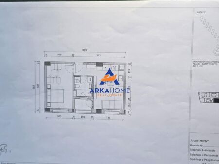 SHITET APARTAMENT 1+1+BALLKON "REZIDENCA KADIU, ALI DEM" 91500 EURO