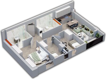 SHITET APARTAMENT 3+1 UNIVERS CITY 114.500 EURO FH-77987