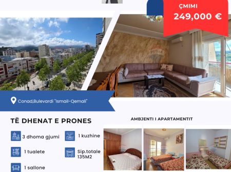 Apartament 3+1 ne shitje,Vlore