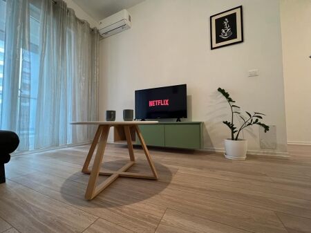 Jepet me Qira Apartament 1+1,tek Kompleksi Kontakt ne Ali Dem!, 650 MIJE LEKE