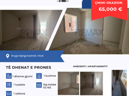 Apartament 1+1 ne shitje
