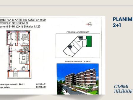 Apartament 2+1 Farke Residenca Dora !