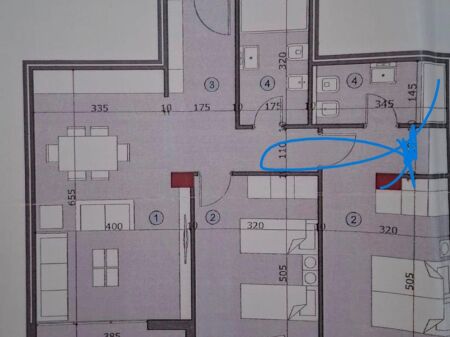 Apartament 2+1 per shitje ne Ali Dem mundesi kreditimi