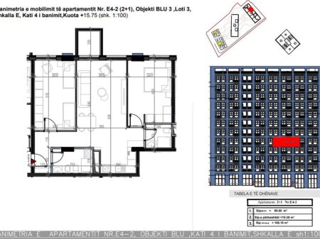 SHITEN APARTAMENTE 2+1+2 NË KOMPLEKSIN “DARLA” – RR. "XHANFIZE KEKO", XHAMLLIK, TIRANË!