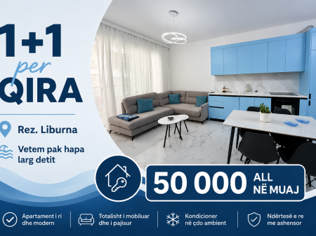 Apartament 1+1 per qira