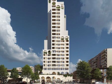 🏢Pazari i Ri, AFA TOWER shitet apartament 1+1, 270,000Euro
