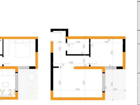 APARTMENT 1+1 FOR SALE IN LALZ BAY – ONLY 300 METERS FROM THE SEA