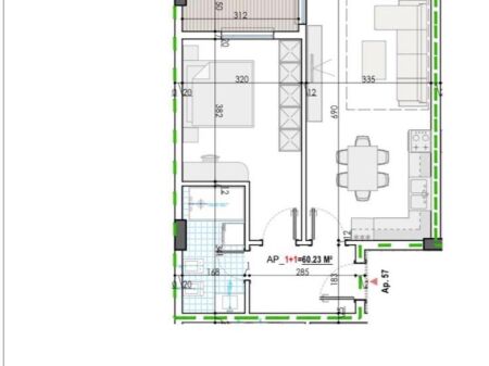 Vendita | Apartament 1 + 1 | Kamëz | 65000 €