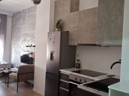 Apartment 1+1+ parking space for rent, Ali Dem at Kompleksi Mangalem 500 Thousand old lek