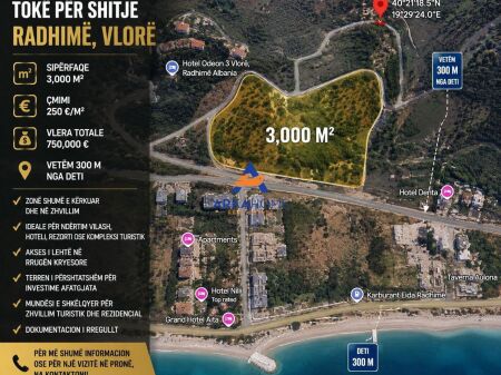 SHITEN TOKA NGA 3000 M2 "RADHIME" 750000 EURO SECILA (I DISKUTUESHEM)