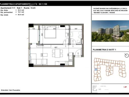 Apartment 1+1 for sale in Paskuqan / Near Aluna 1