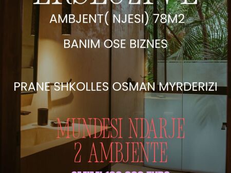 Locale Commerciale in Vendita vicino alla scuola Osman Myderizi
