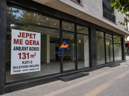LOCALE COMMERCIALE IN AFFITTO 131M2 "ASTIR – NUOVO ANELLO, VIALE MIGJENI" 3000 EURO