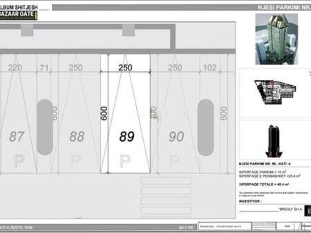 NUOVA INSERZIONE BAZAAR GATE, Vendesi unità parcheggio 40.4m2 piano -4