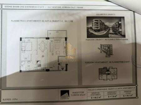 For sale ,3 Apartments 1+1+BLK, Shkoze – Tom Doshi Complex, 103,750 Euro