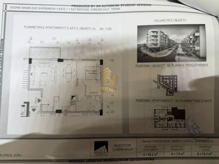 In vendita, Appartamento 1+1+BLK, Shkoze – Complesso Tom Doshi, 100.600 Euro