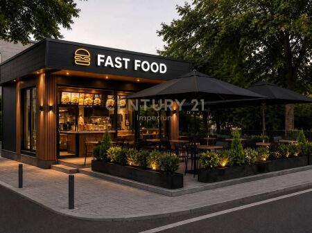 Shitet Biznes Fast Food në Astir – Rrugë Kryesore, 220 m² me Verandë, Xhiro të Konsoliduar