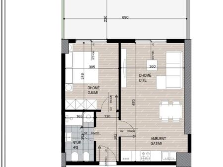 Apartament 1+1 tek Fusha e Aviacionit