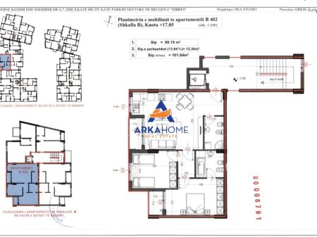 IN VENDITA APPARTAMENTO 2+1 "RRUGA E DIBRËS, KOMPLEKSI ORION" 205000 EURO