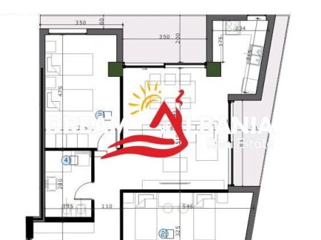 Apartment 2+1 for sale in the Mezezes area near Jorgji Kushi Street (ID 41212281)
