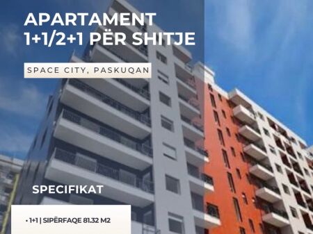 Apartment 1+1 for sale in Paskuqan